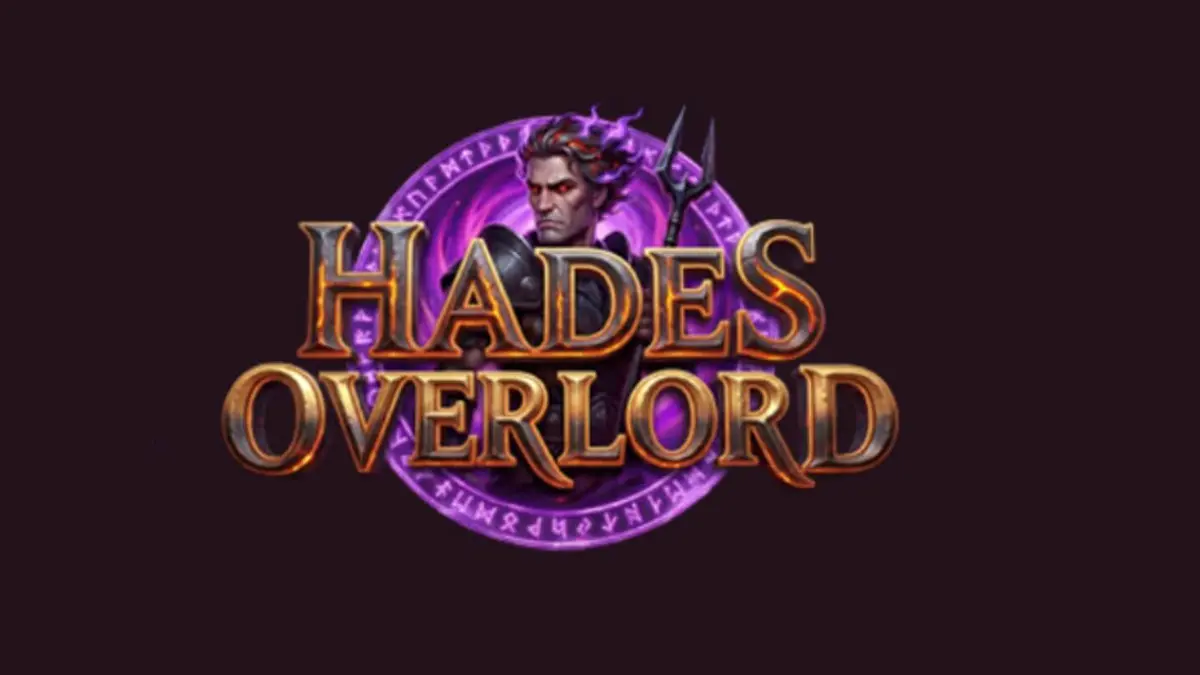 Tampilan visual slot Hades Overlord dengan tema mitologi Yunani yang gelap.